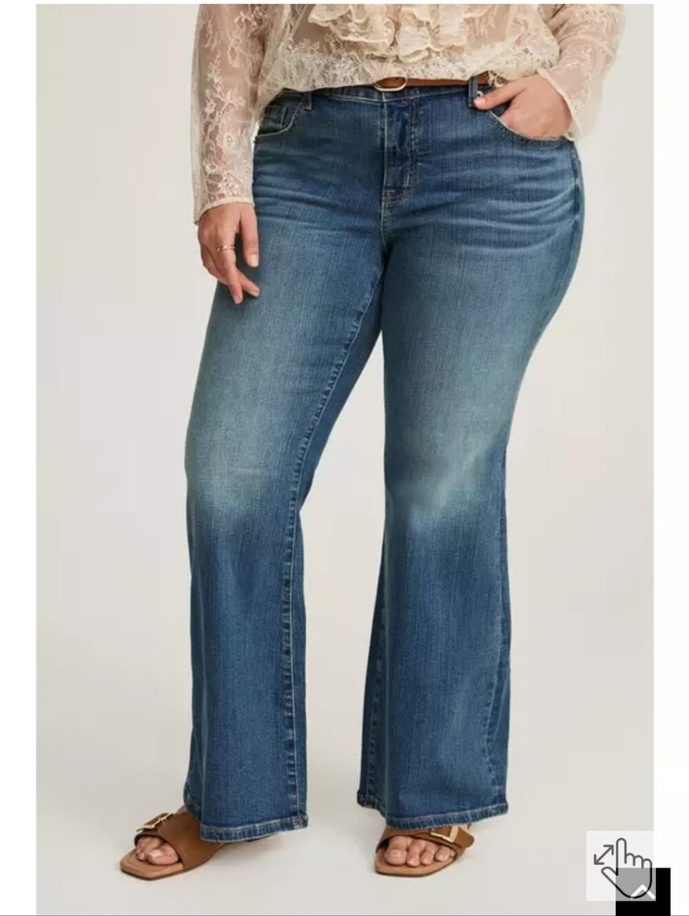 torrid Medium Rise Super Flare Jeans